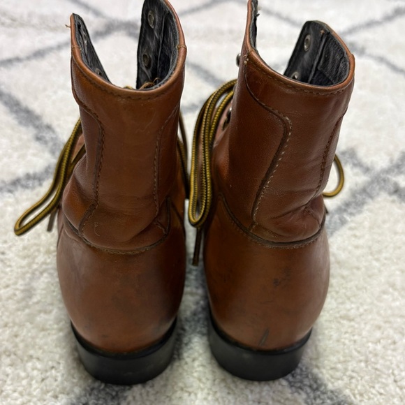 Ariat Wom. 5.5 Lace Up Roper Boots Cowboy Western Leather Kiltie Rodeo Stampede - Picture 5 of 11